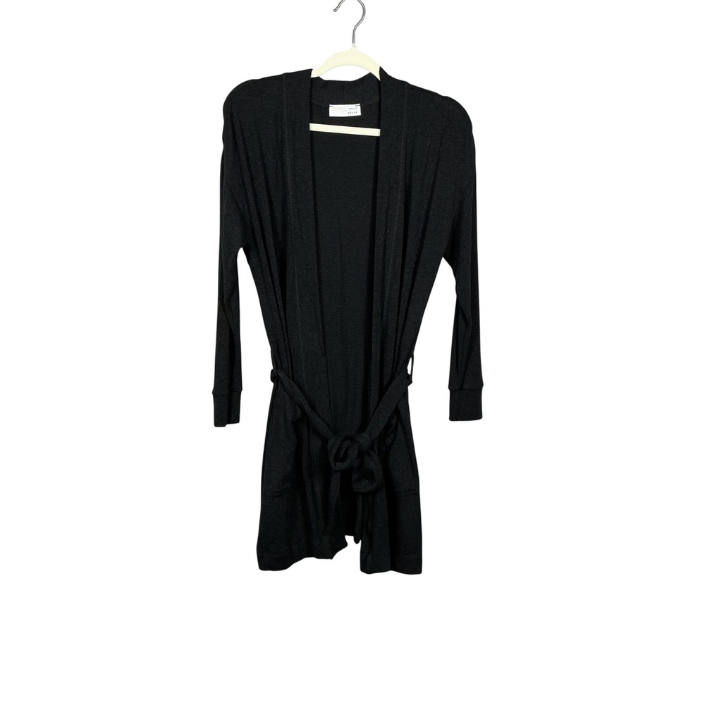 Southcott Charcoal Grey Heather Belted Cardigan Made in LA Size 1 Small